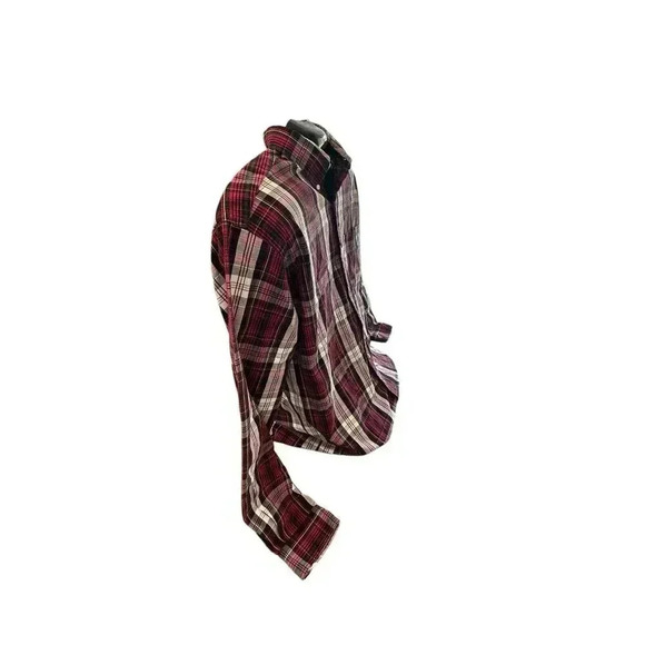 Men's Ralph Lauren Blue Label Size Large Red Plaid Button Down Long Sleeve Shirt - Picture 12 of 16